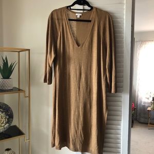 J Jill past the knee side split linen tunic